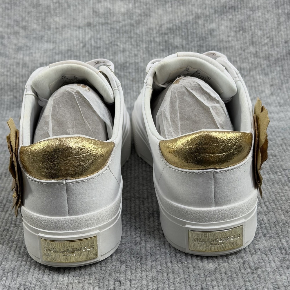 Karl Lagerfeld Paris Size-6.5 Womens Georgia Lace Up Sneaker Leather - Picture 10 of 13
